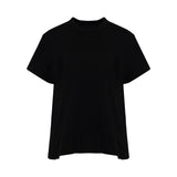 Classic Pleated Side T-Shirt in Black