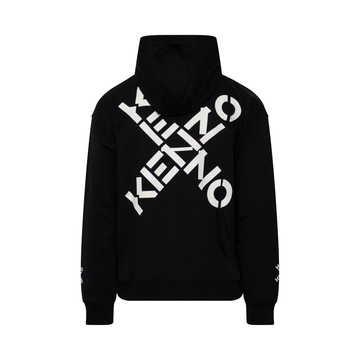 Kenzo Sport X Logo Hoodie in Black