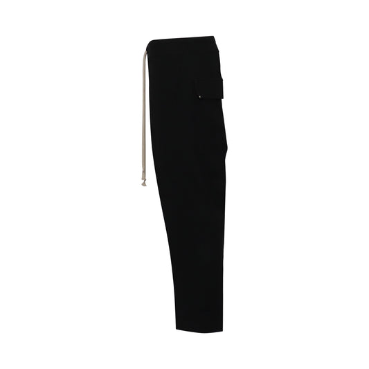 Rick Owens Drawstring Cropped Astaires Pants in Black WE