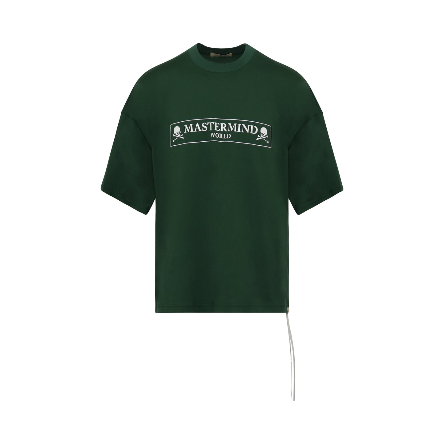 Boxed Logo Boxy Fit T-Shirt in Green