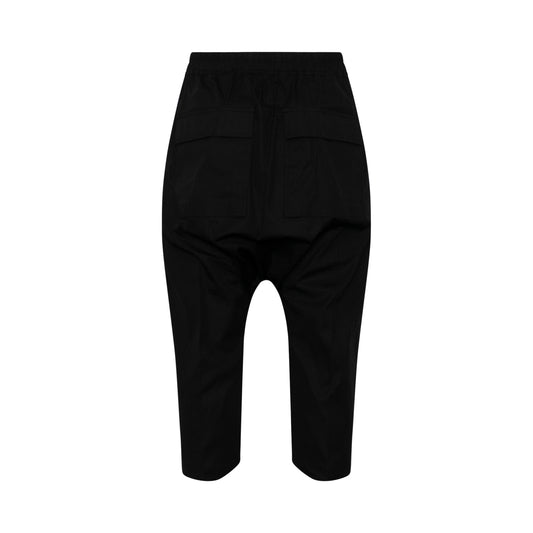 Drawstring Cropped Pants in Black