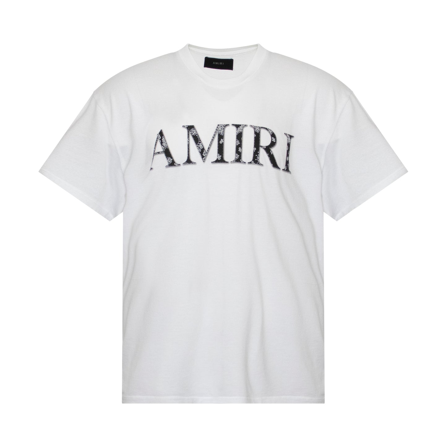 Amiri Bandana Logo T-Shirt in White