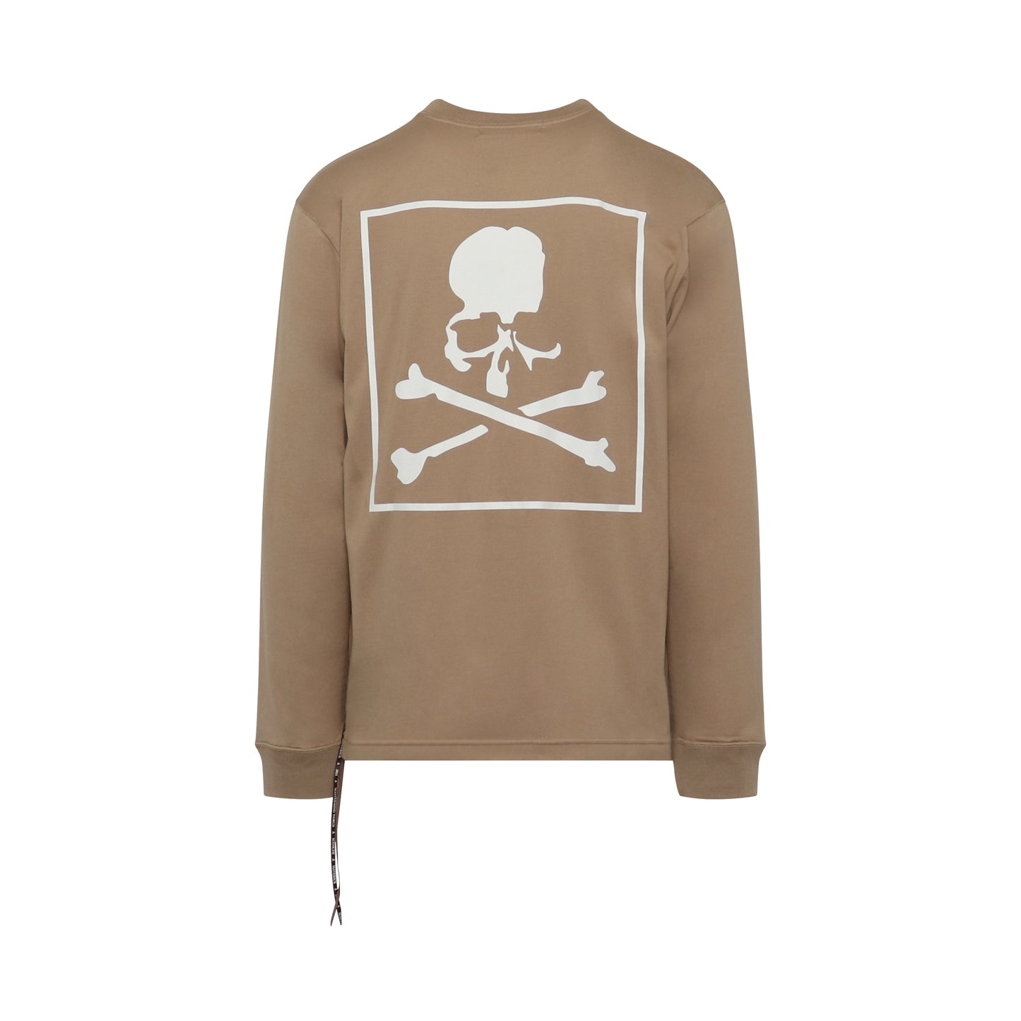 Boxed Logo Long Sleeve T-Shirt in Camel