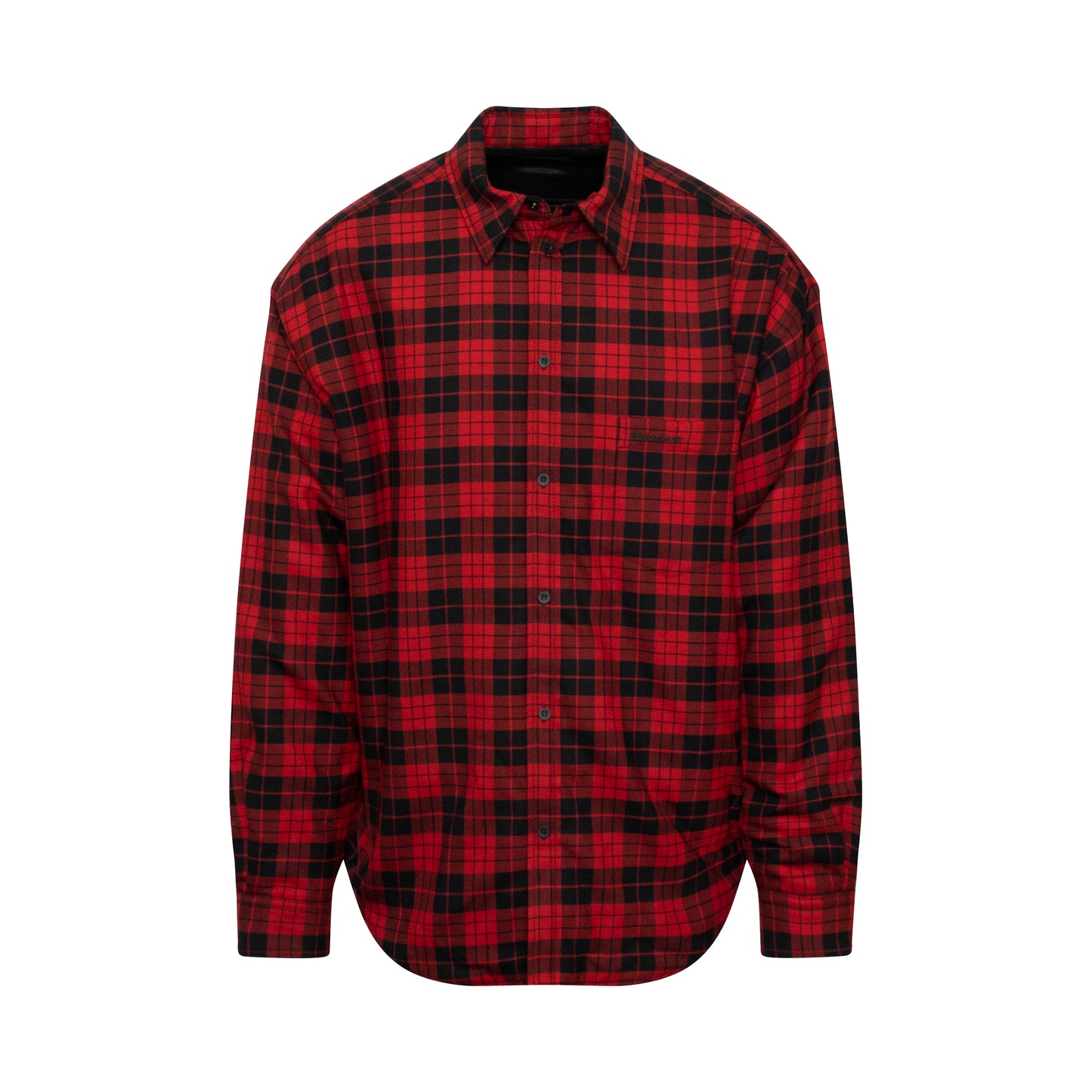 Large Fit Padded Shirt in Red