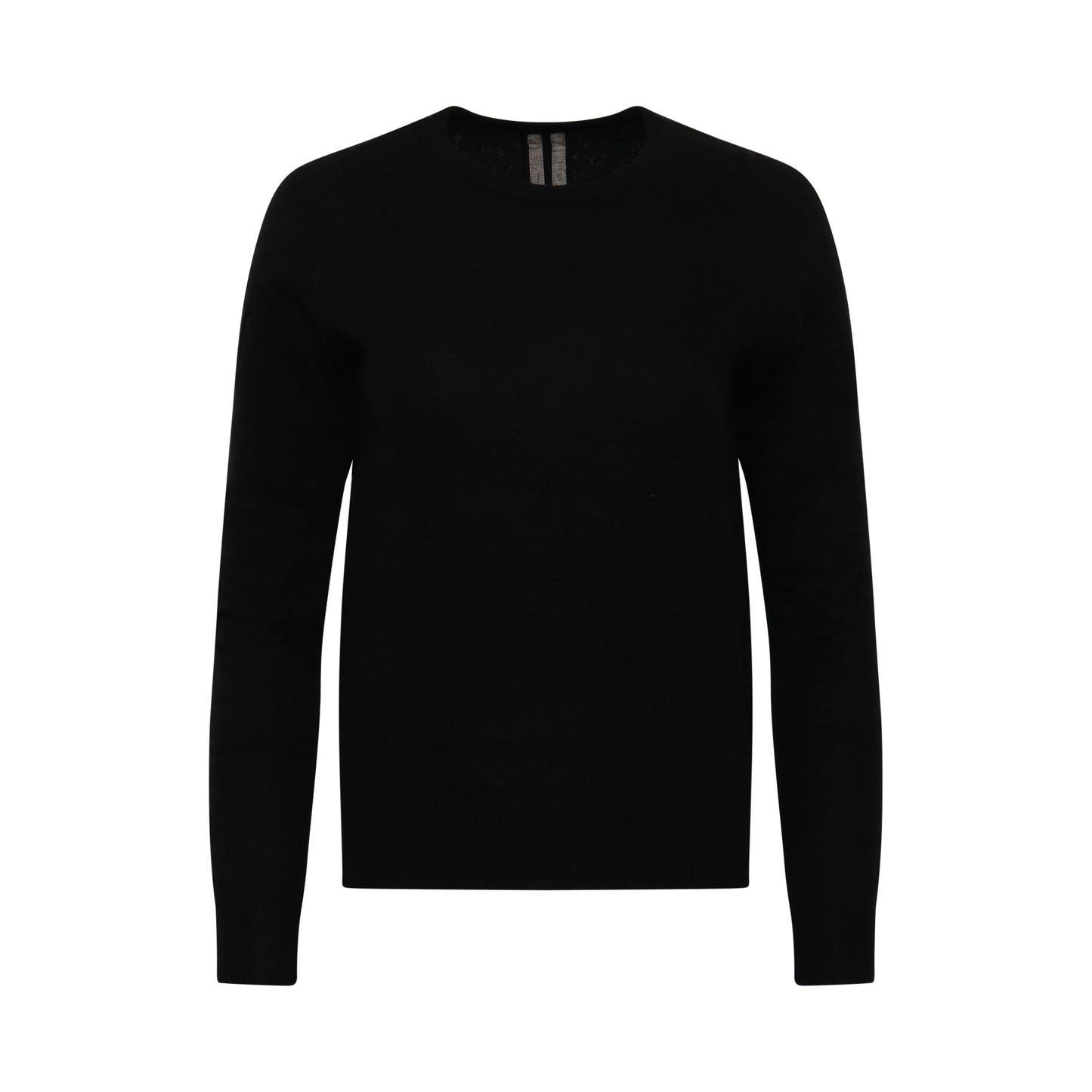 Round Neck Knit Sweater in Black