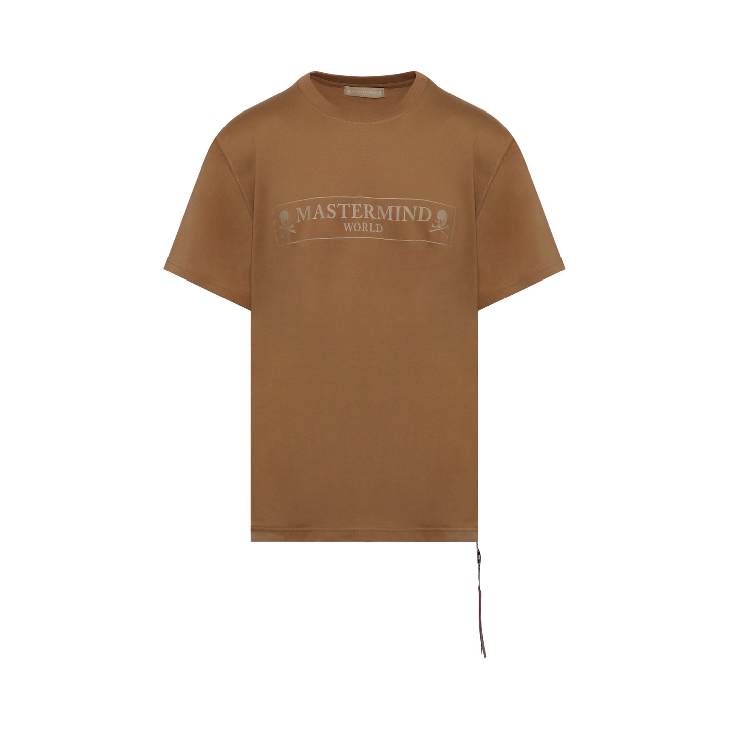 Boxed Logo T-Shirt in Camel