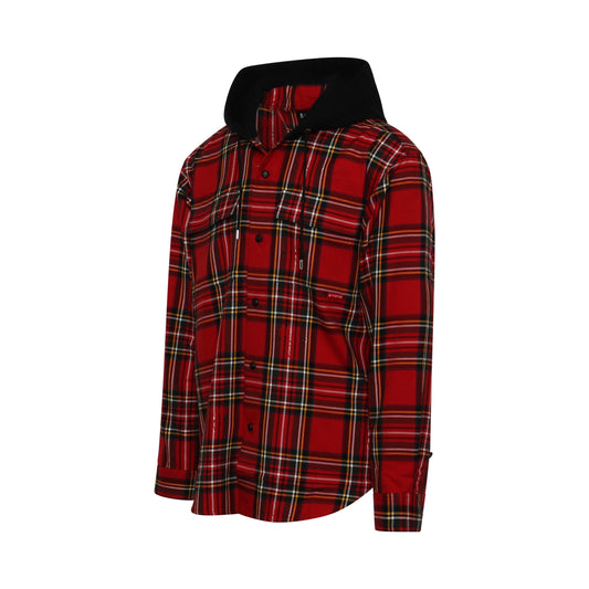 Hooded Plaid Shirt in Tartan