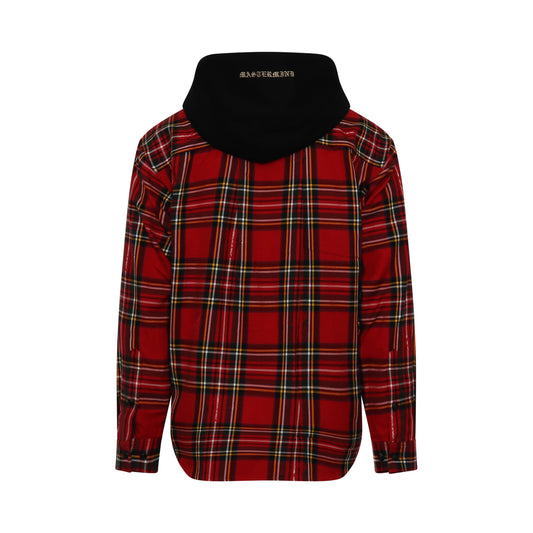 Hooded Plaid Shirt in Tartan