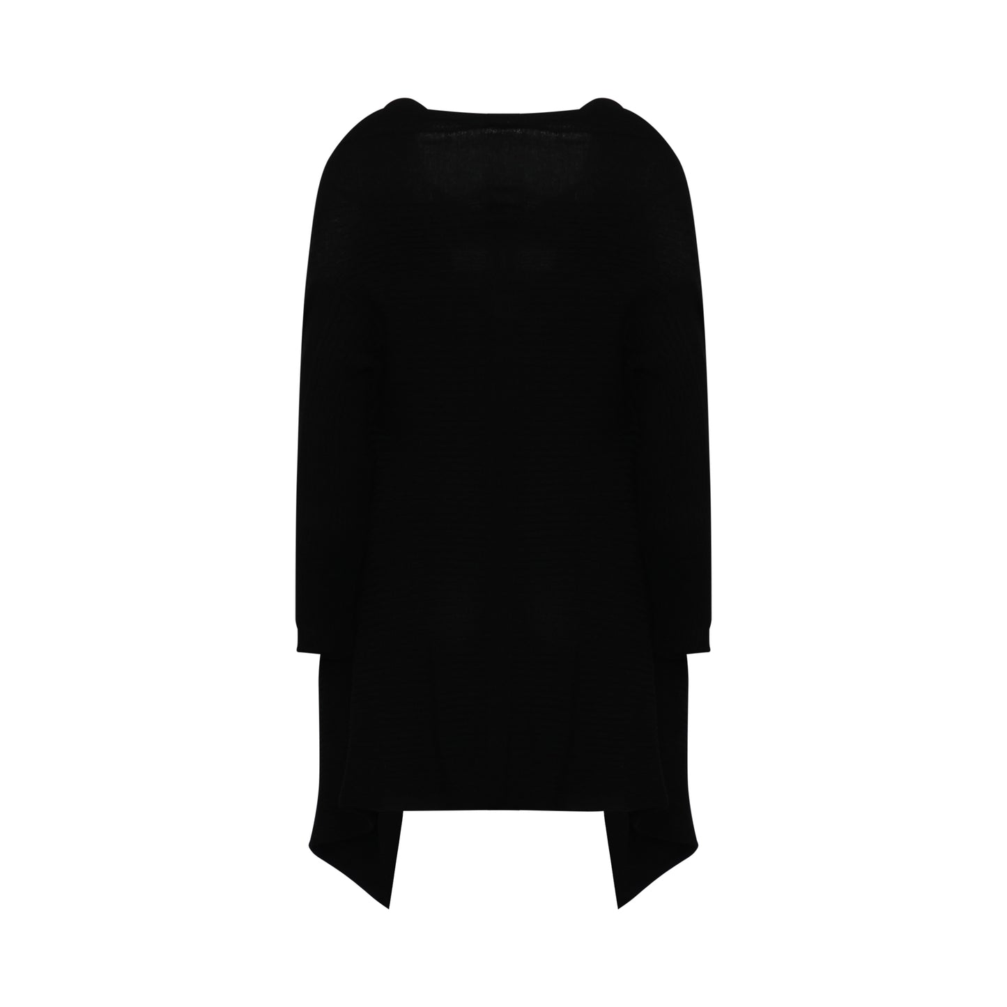 Medium Wrap Knit Cardigan in Black