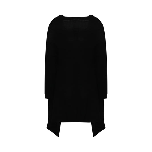 Medium Wrap Knit Cardigan in Black