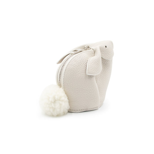 Bunny Coin Purse in White