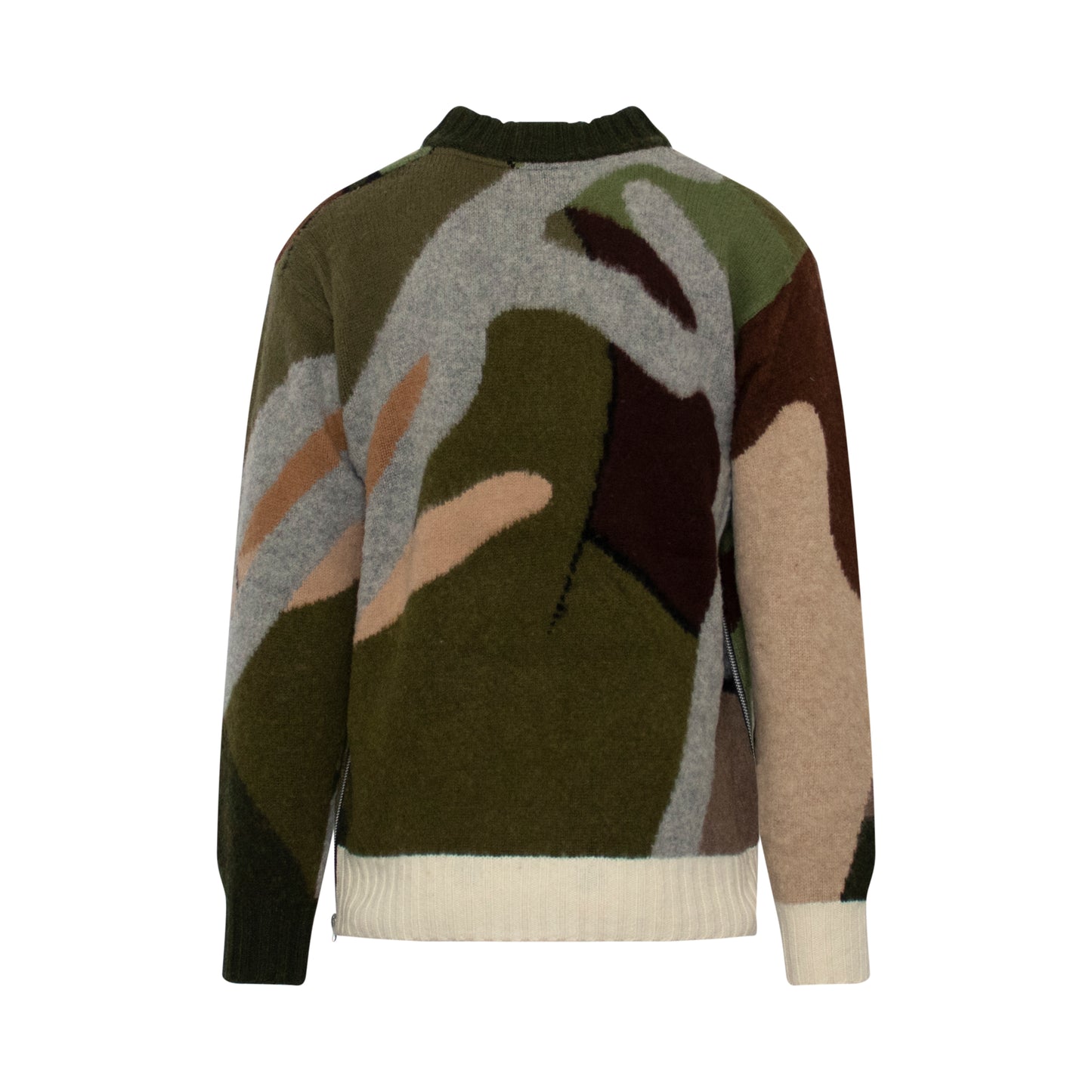Kaws Jaqcuard Knit Sweater in Camouflage