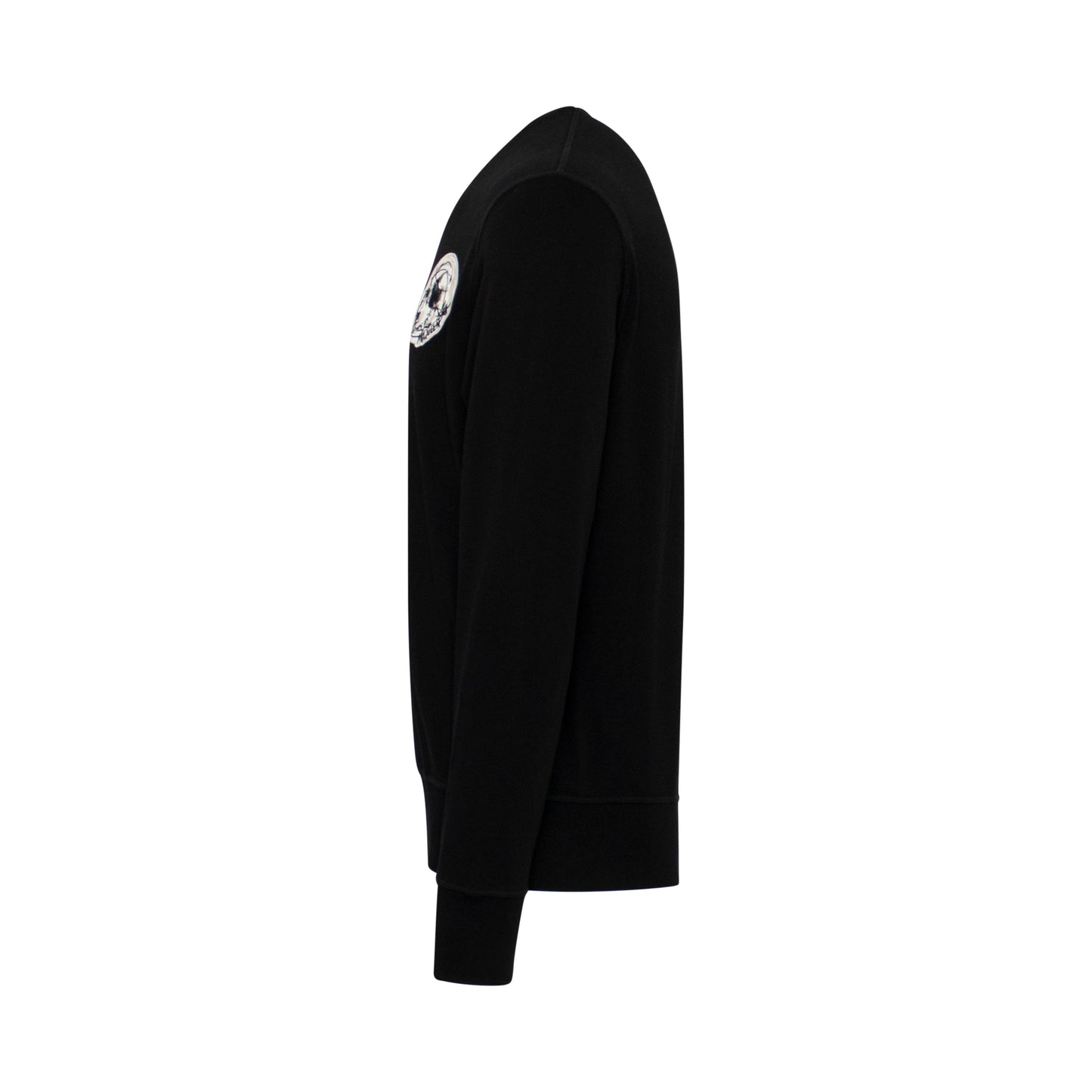 Skull Patch Sweatshirt in Black