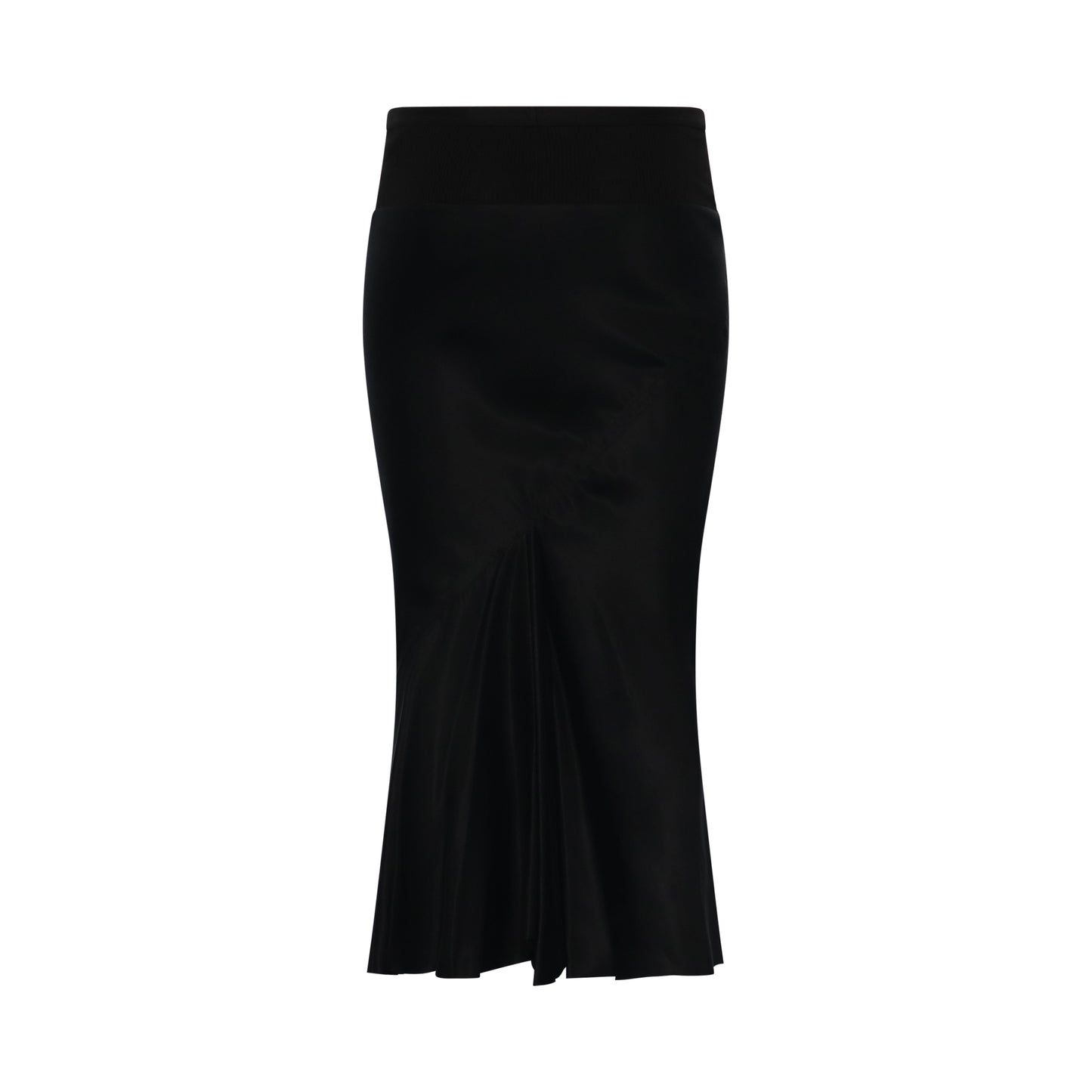 Knee Bias Skirt in Black