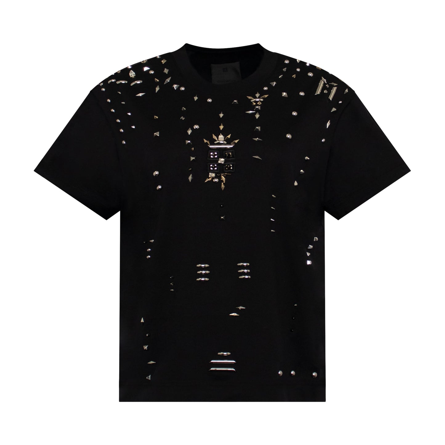 Metallic Studs T-Shirt in Black