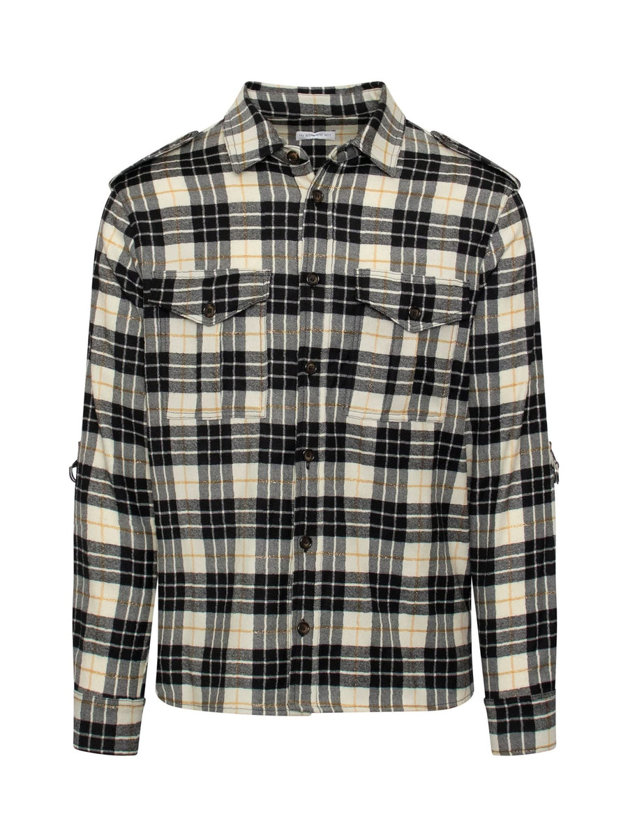 Jesus Shirt in Black Check