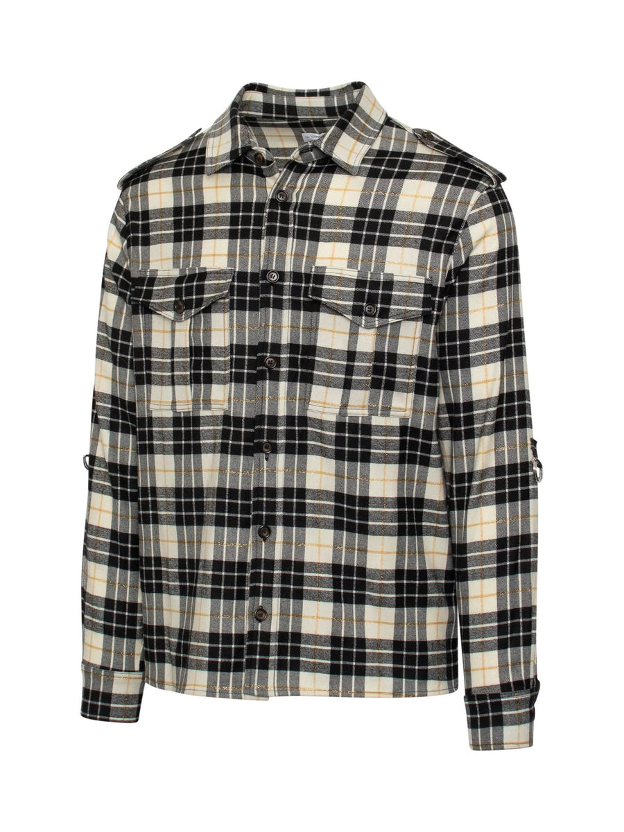 Jesus Shirt in Black Check