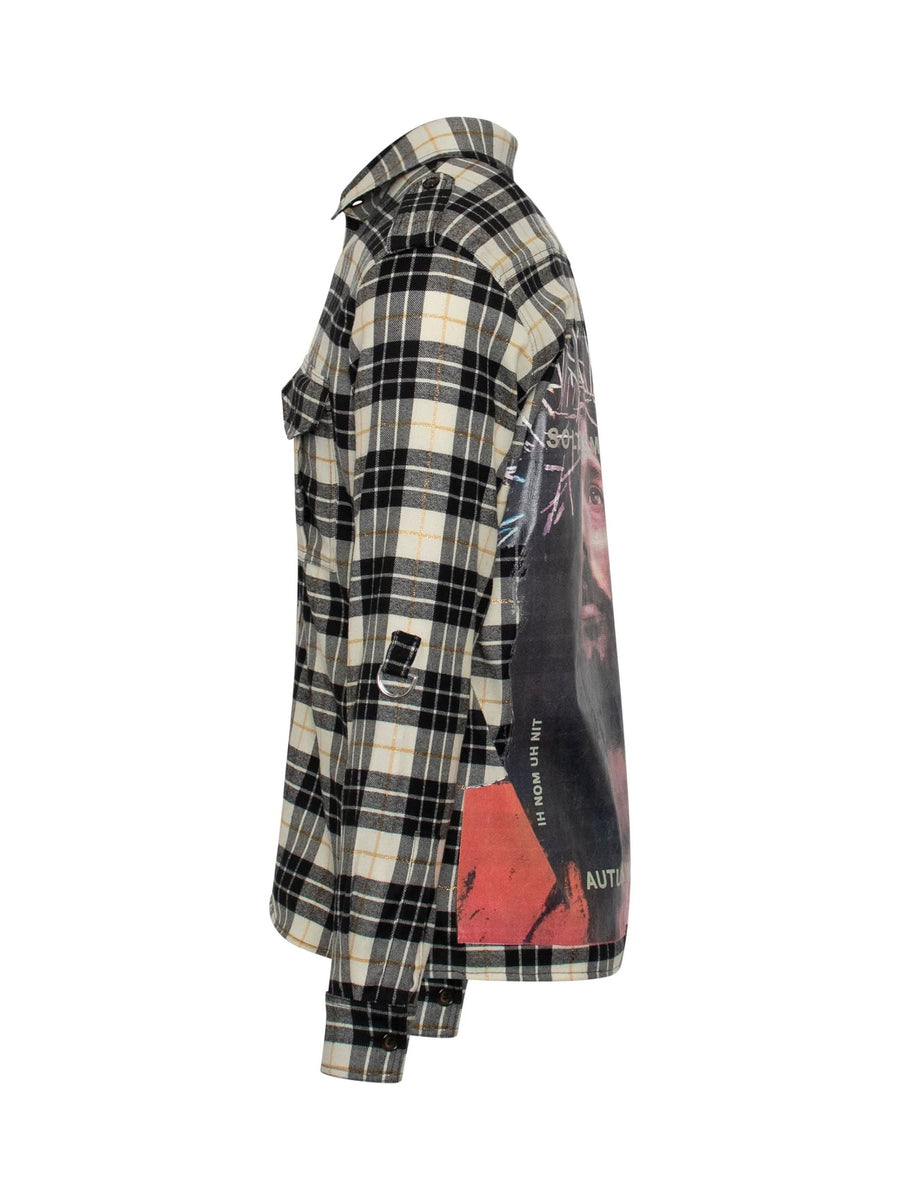 Jesus Shirt in Black Check