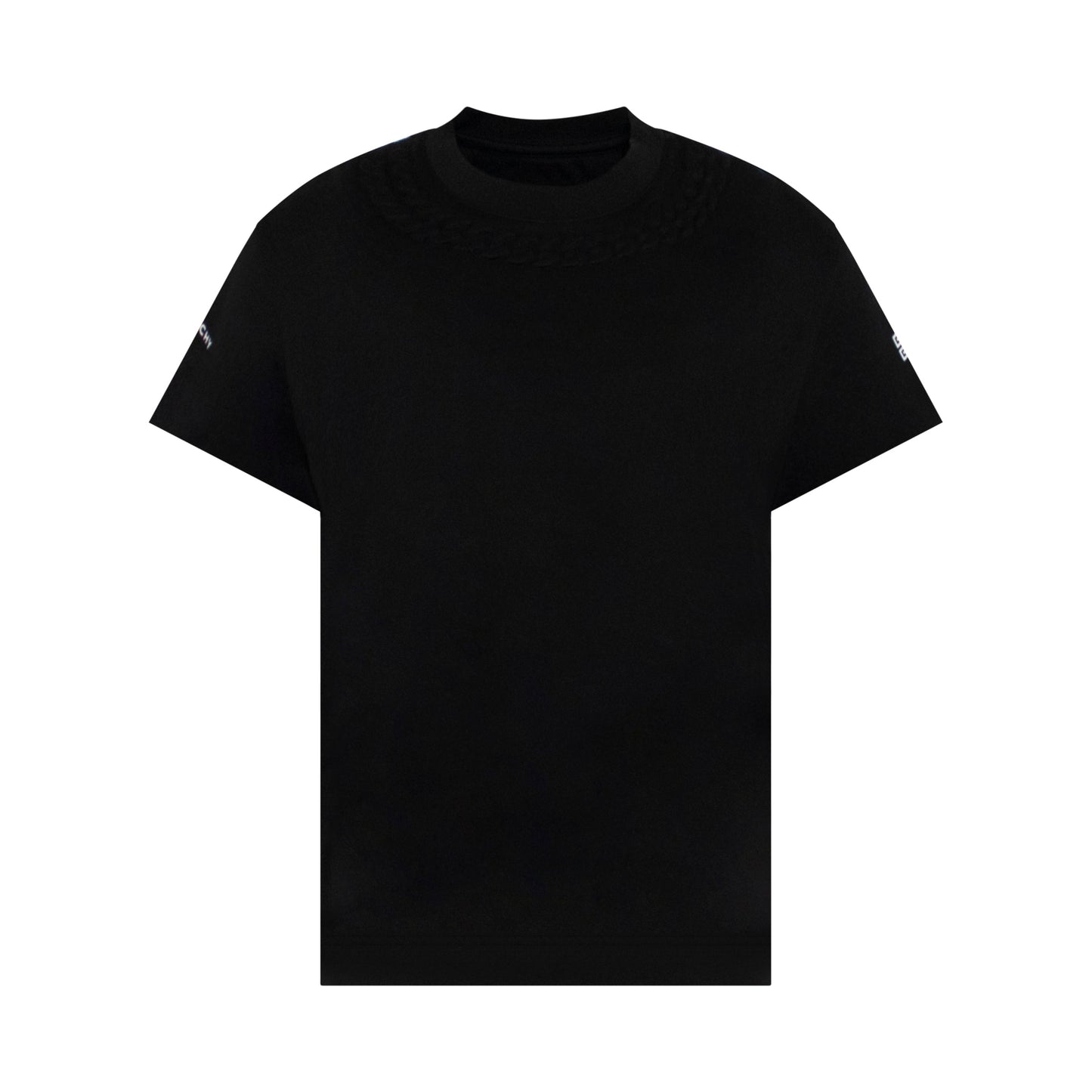 Chain Embossed T-Shirt in Black