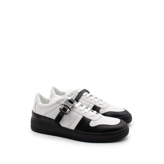 Buckle Low Sneaker in Black