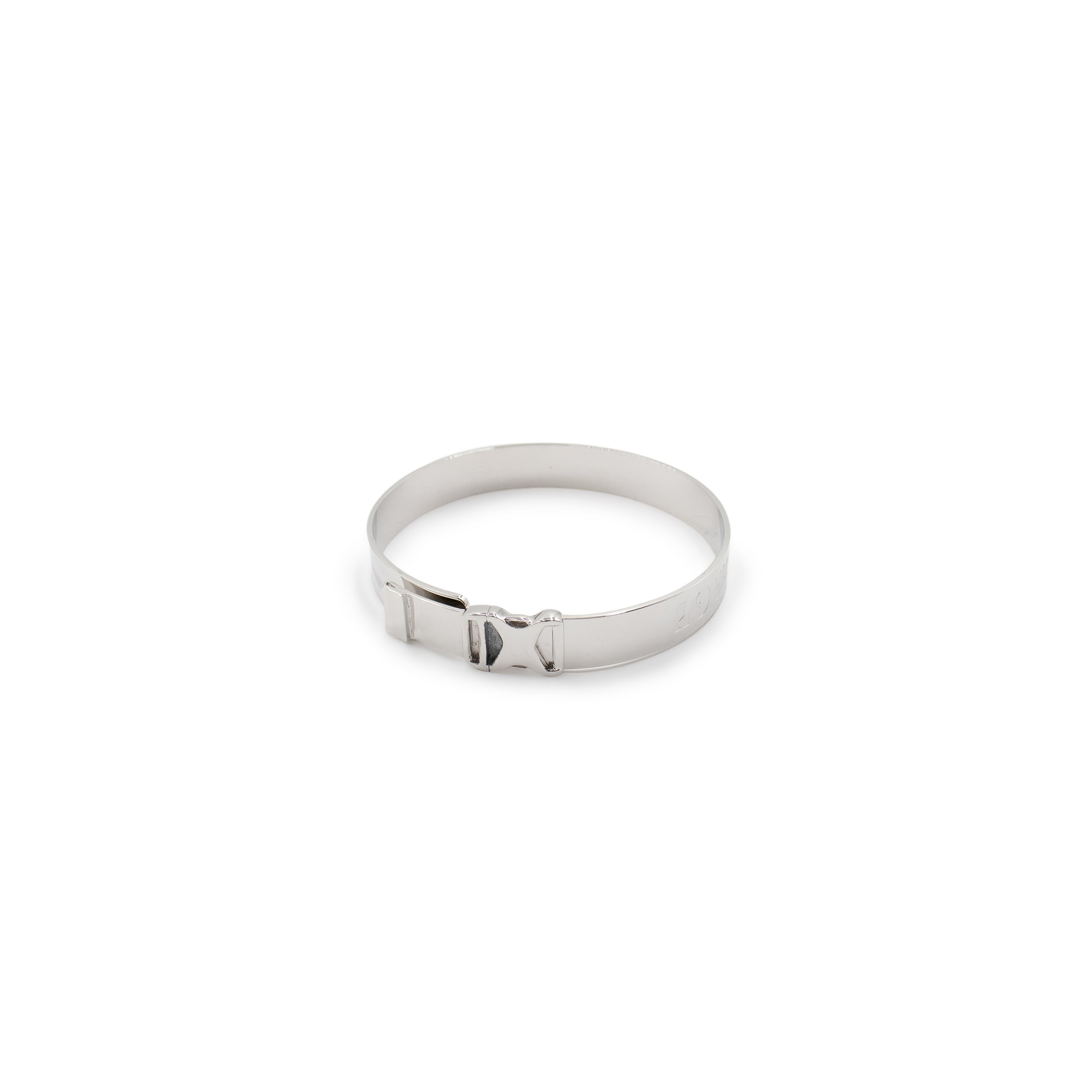 Buckle Bangle in Silver