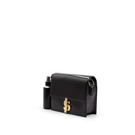 S Satchel Bag in Black