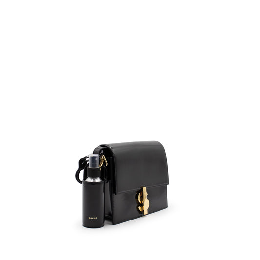 S Satchel Bag in Black