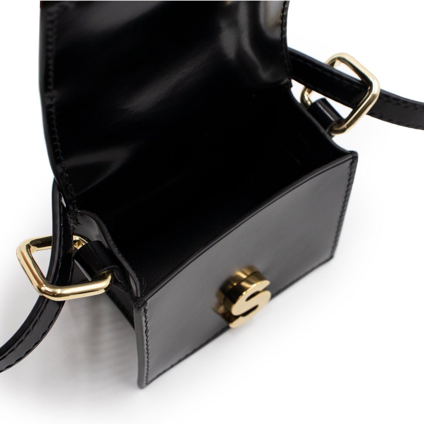 Micro Satchel Bag in Black
