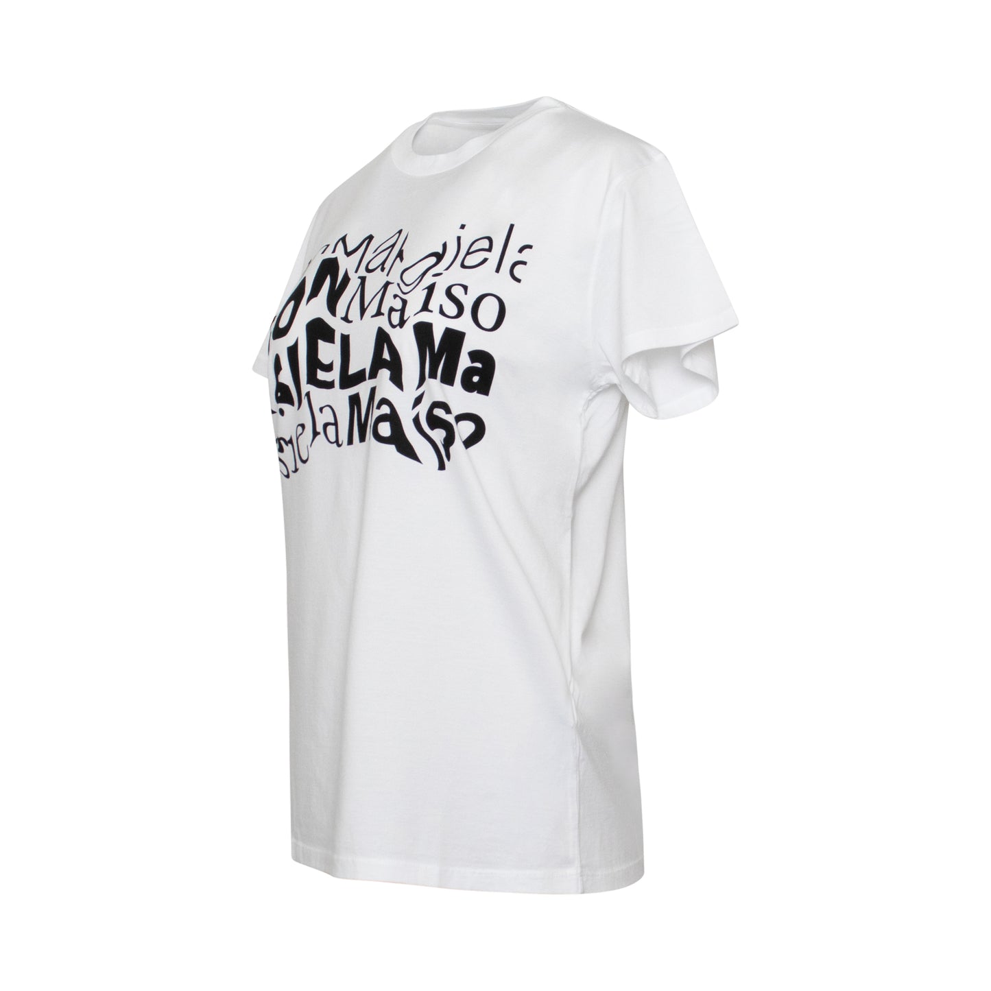Distorted Logo T-Shirt in White