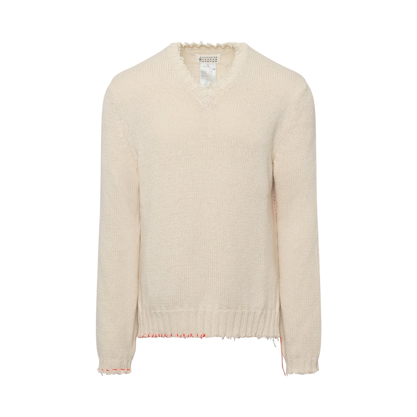 Stitch Detailed Knitwear in White