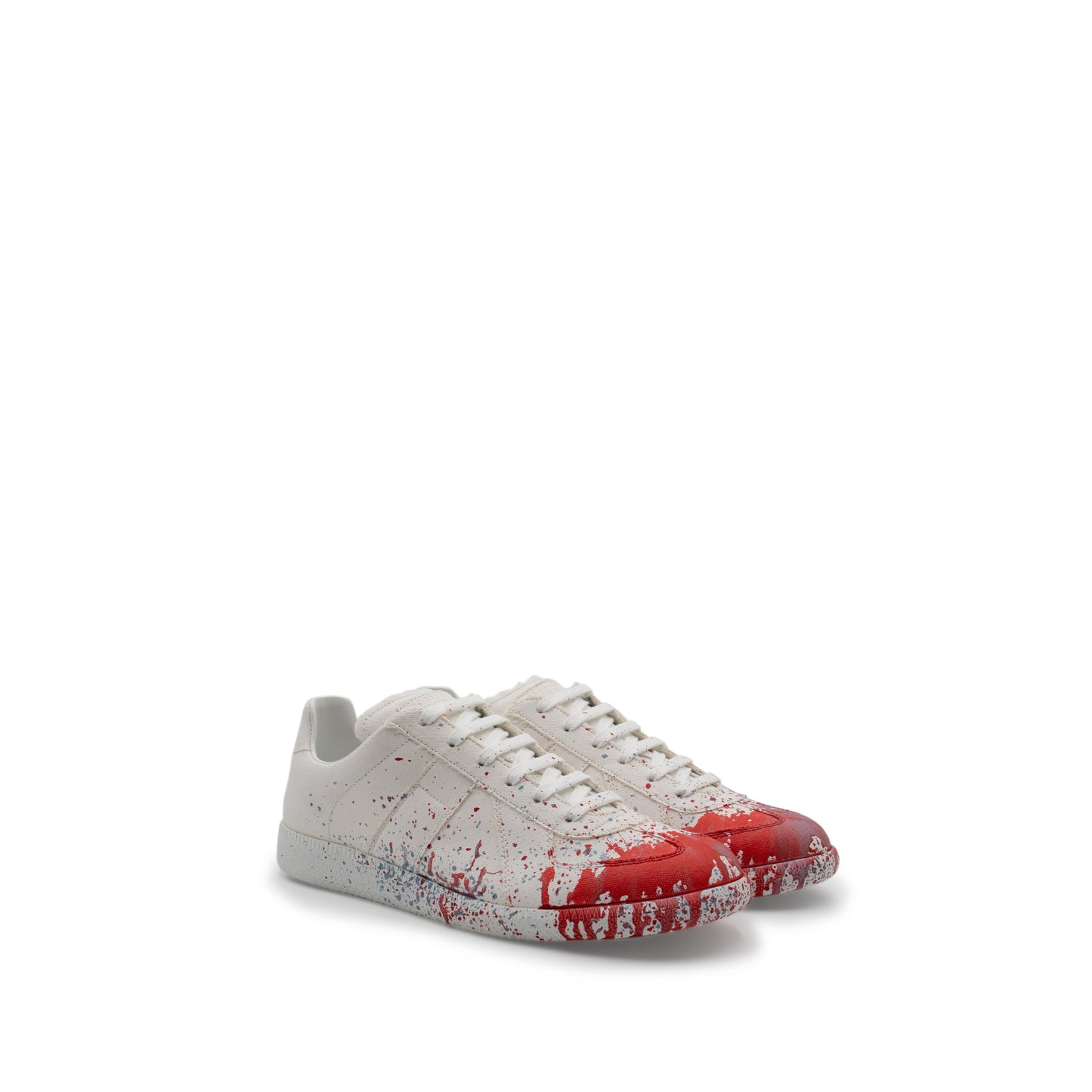 Replica Paint Splatter Sneaker in White
