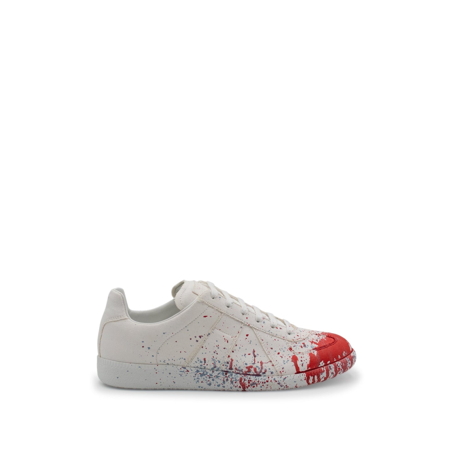 Replica Paint Splatter Sneaker in White