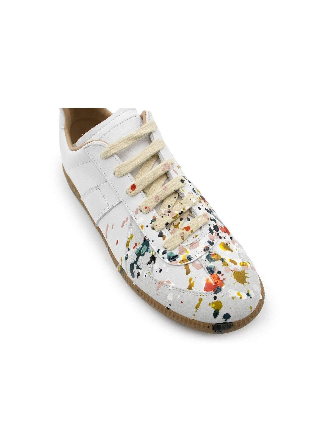 MAISON MARGIELA Replica Paint Drop Sneakers in White MARAIS