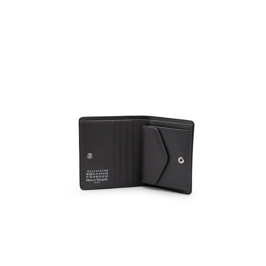 Logo Patch Bifold Wallet in Black