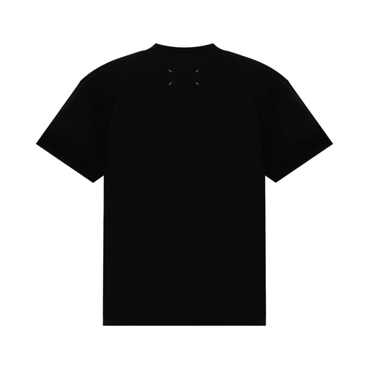 Logo Printed T-Shirt in Washed Black