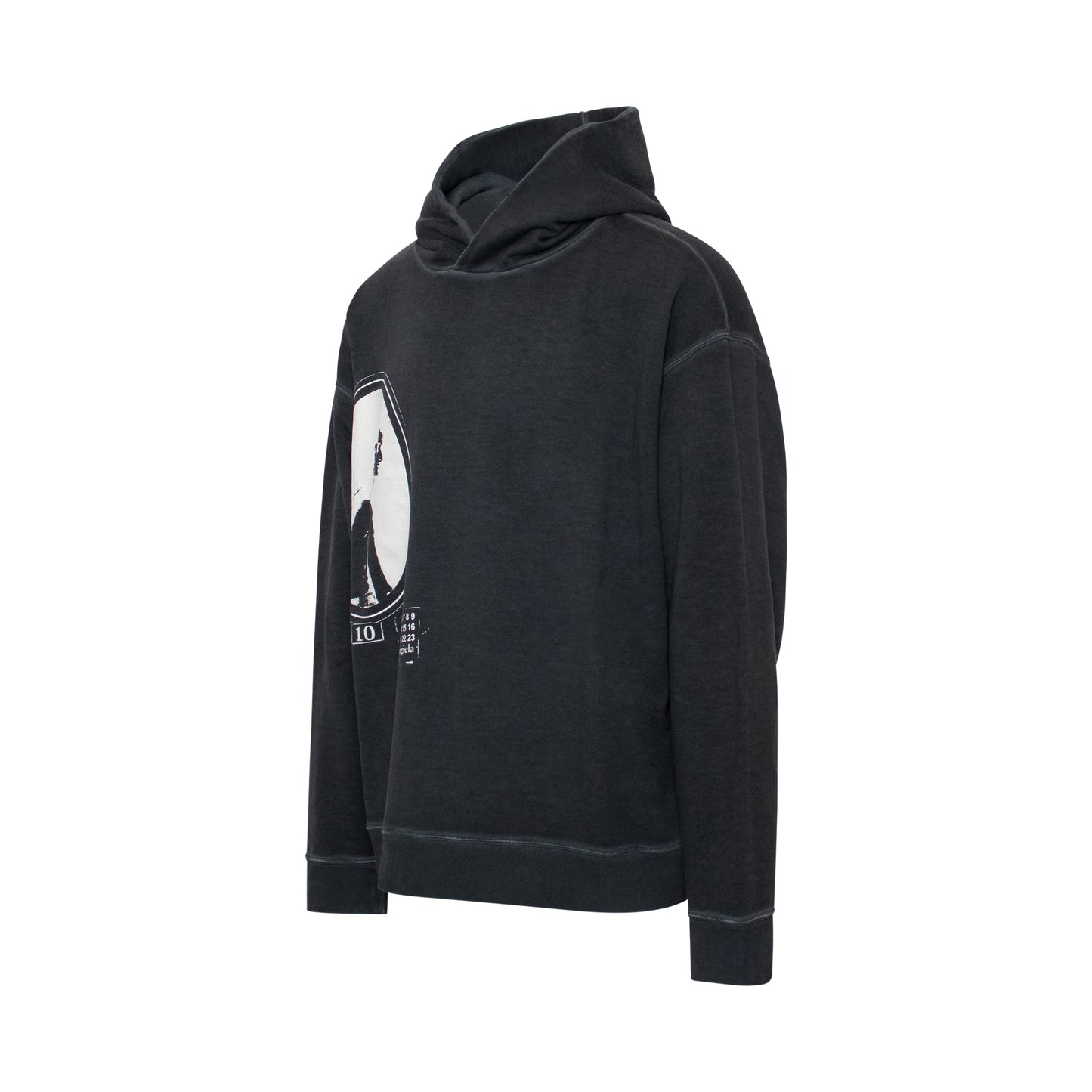 Cameo Print Hoodie in Anthracite