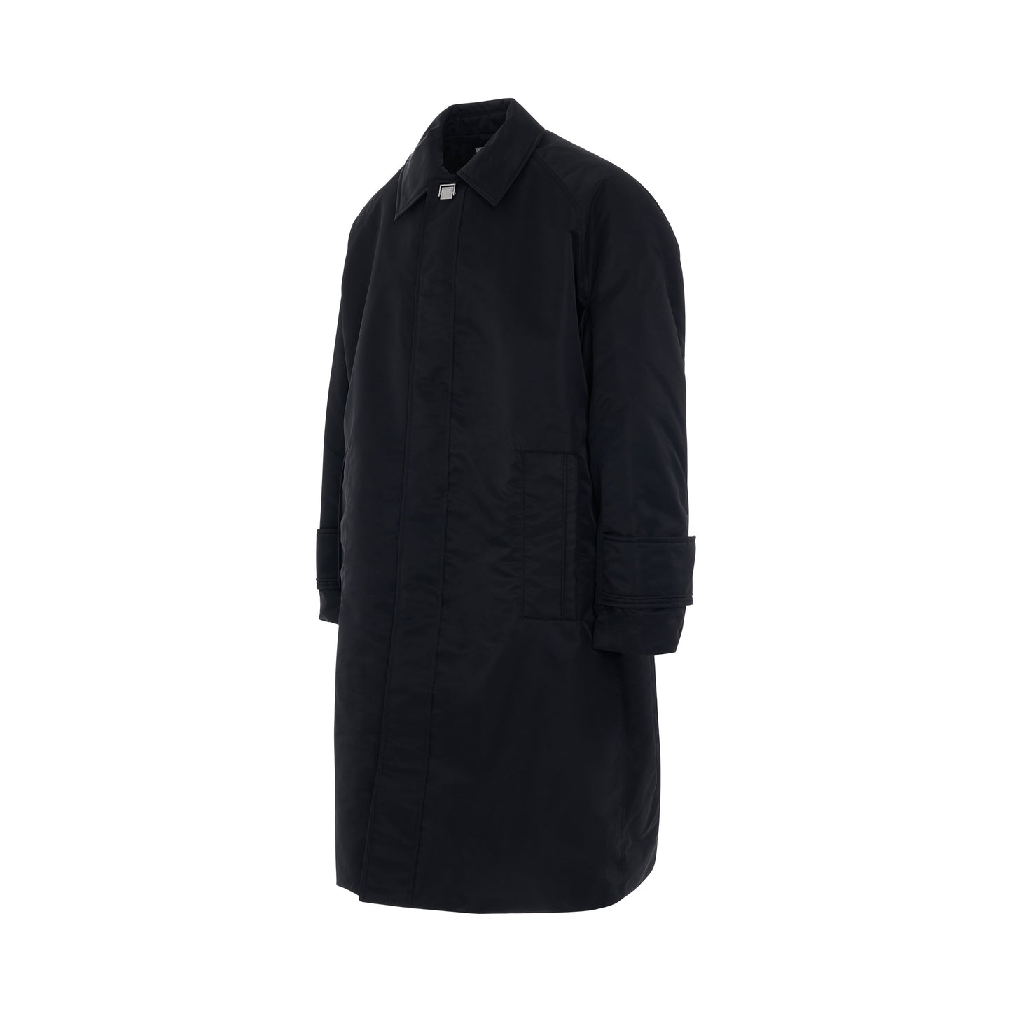 WOOYOUNGMI Long Nylon Button Jacket in Black – MARAIS