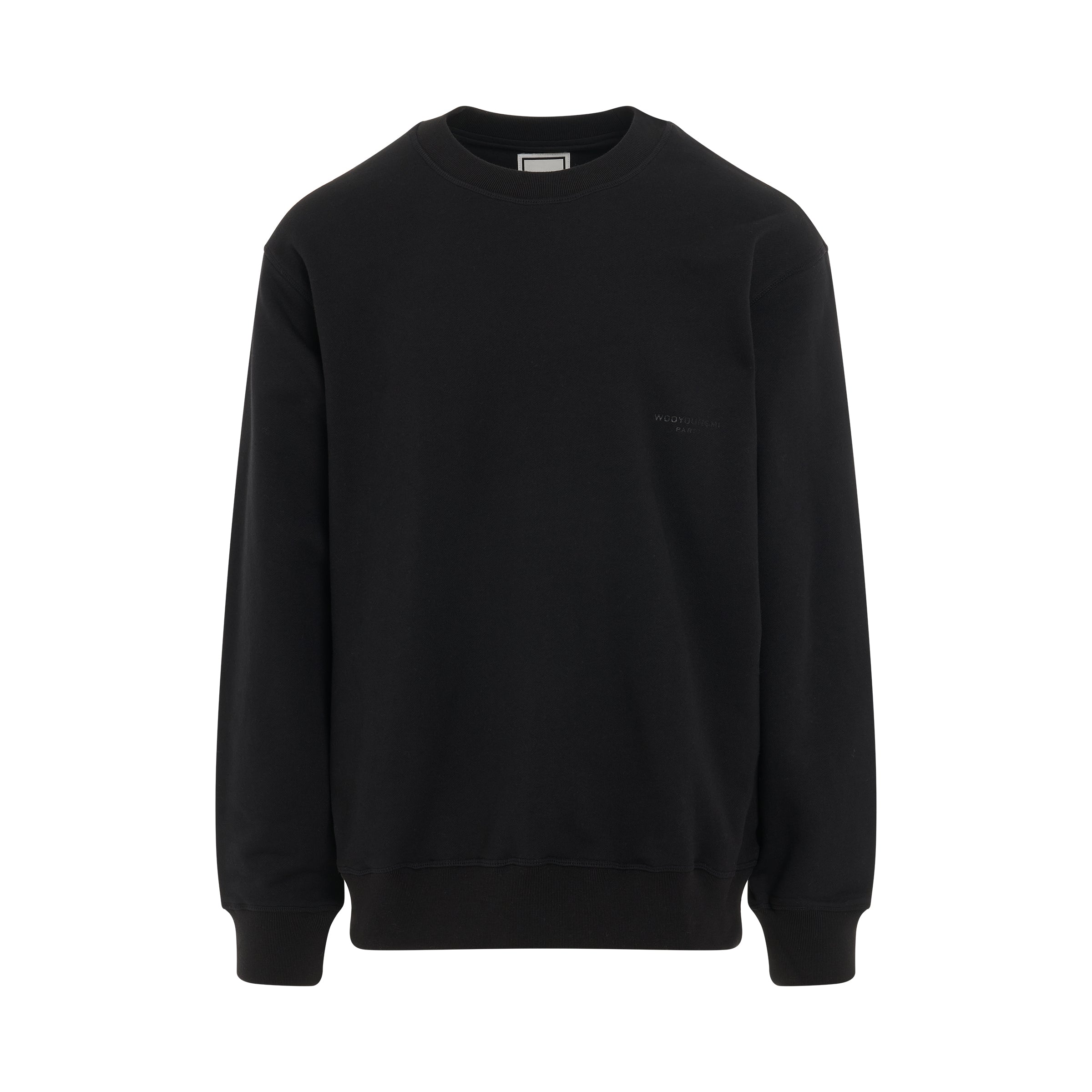 WOOYOUNGMI Classic Cotton Sweatshirt in Black – MARAIS