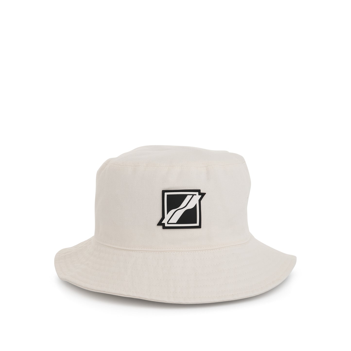 Square Logo Buckle Hat in White