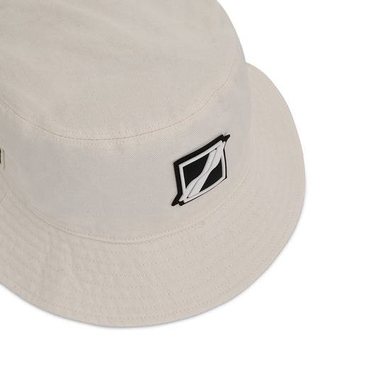 Square Logo Buckle Hat in White