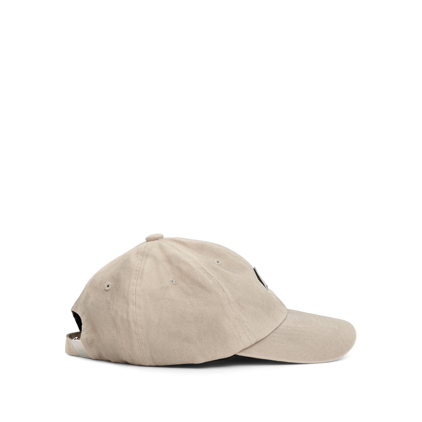 Washed Wappen Cap in Beige