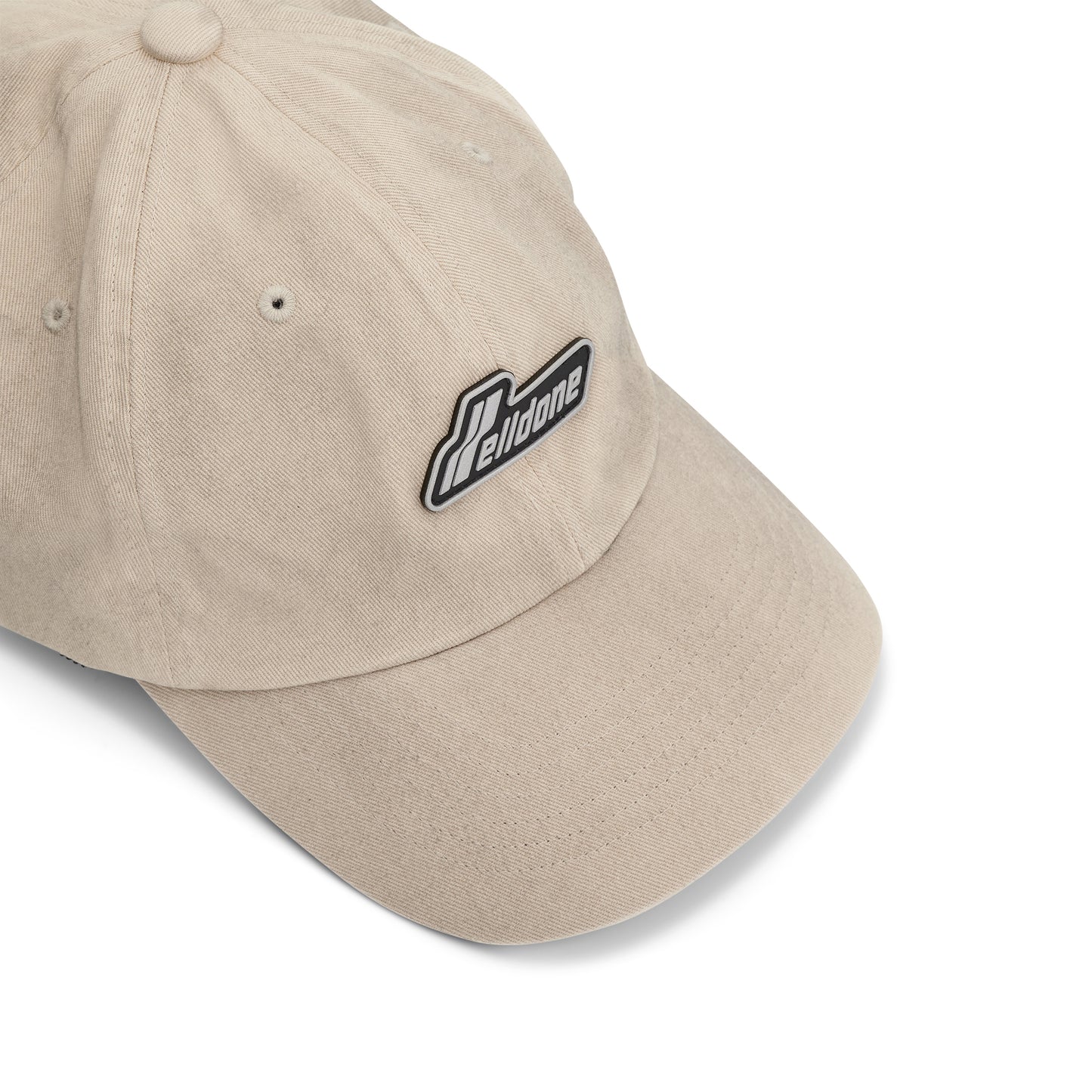 Washed Wappen Cap in Beige