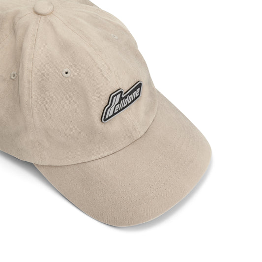 Washed Wappen Cap in Beige