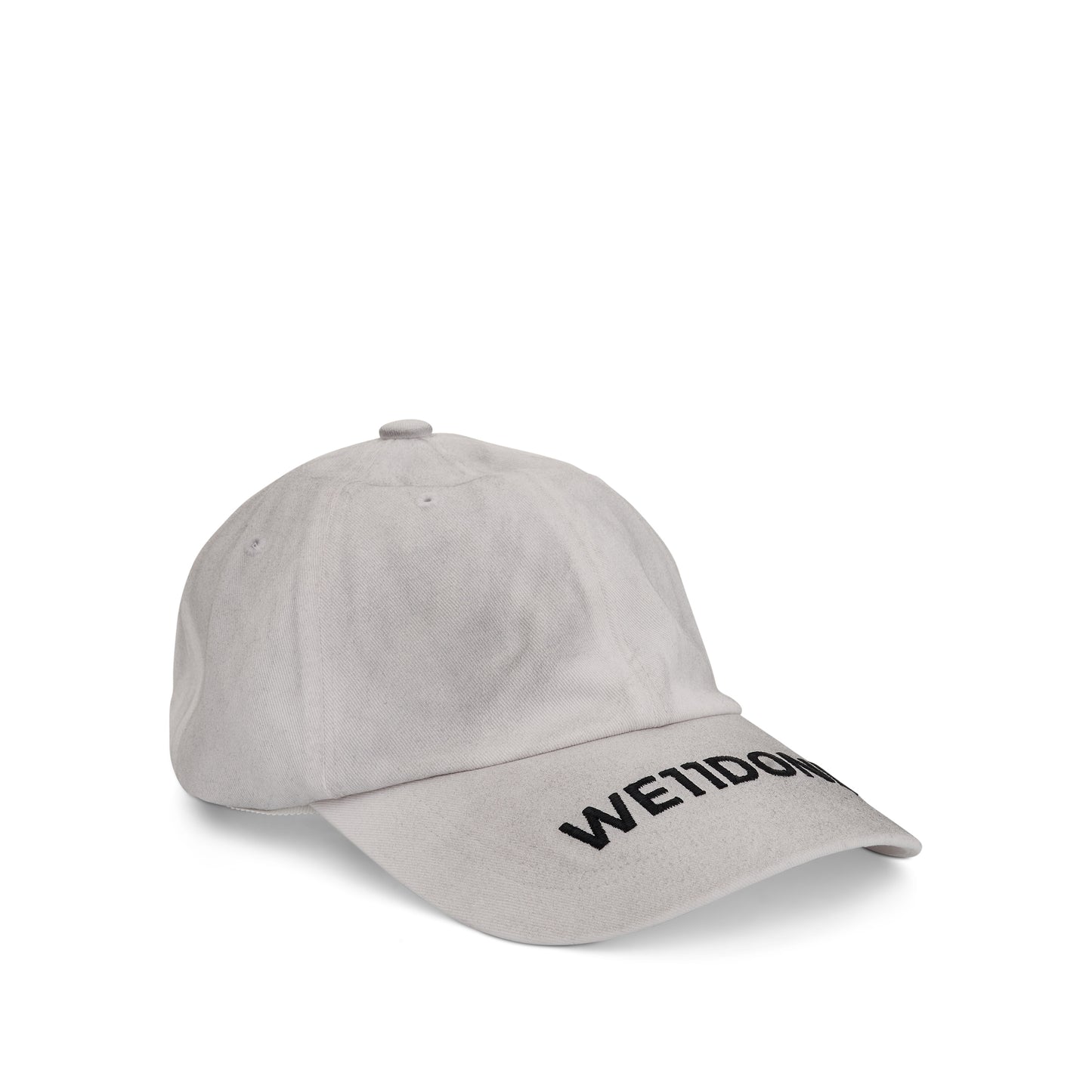 Logo Baseball Washed Cap in White