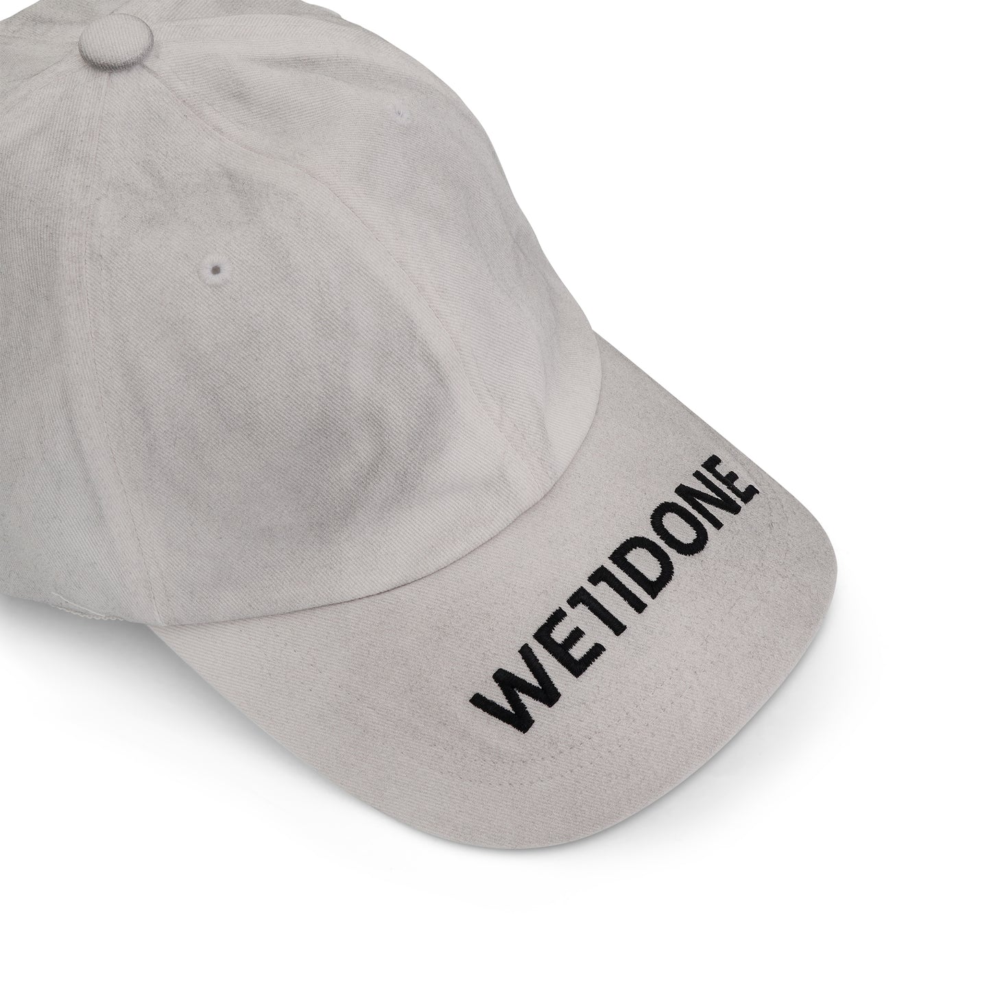 Logo Baseball Washed Cap in White