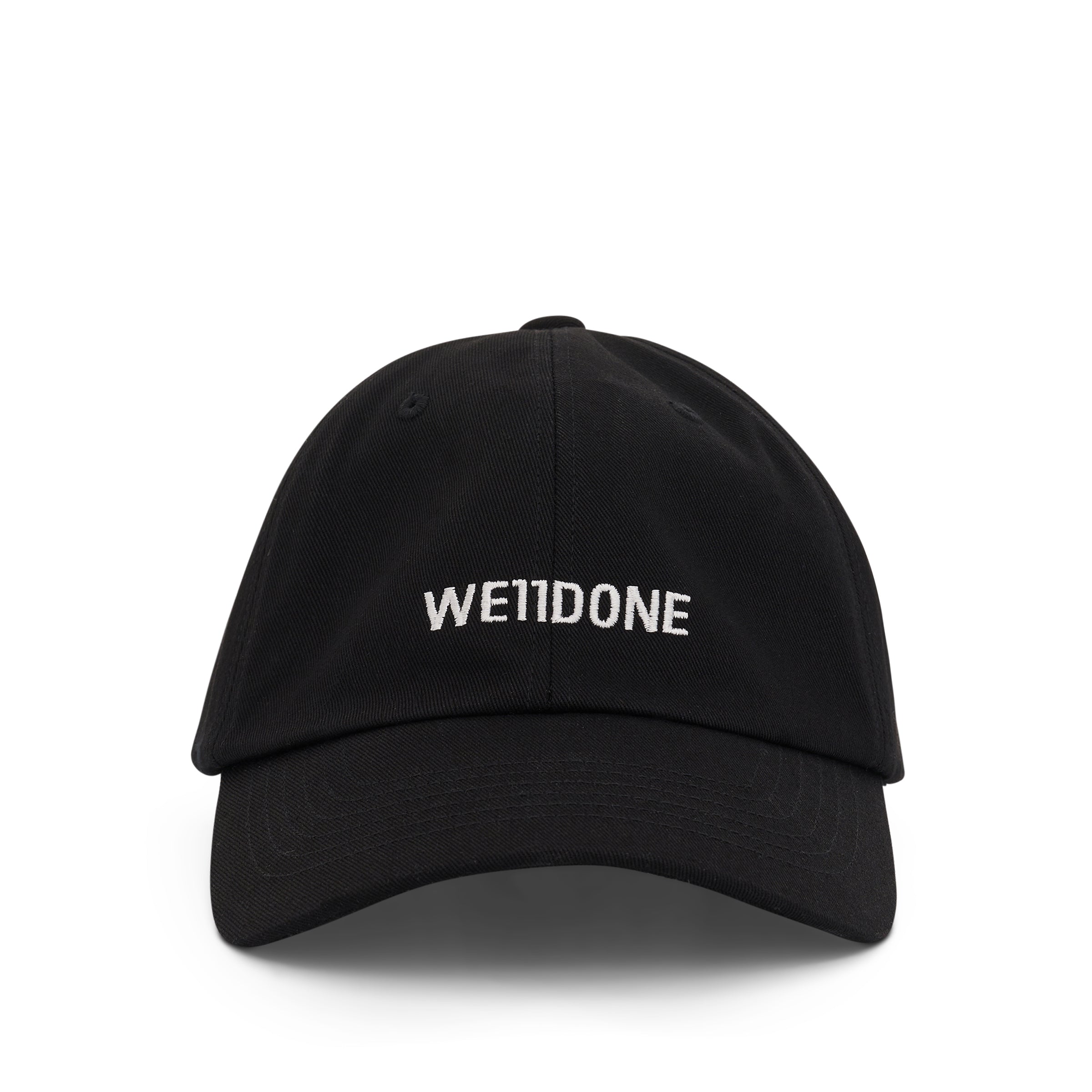 Small Logo Washed Cap in Black