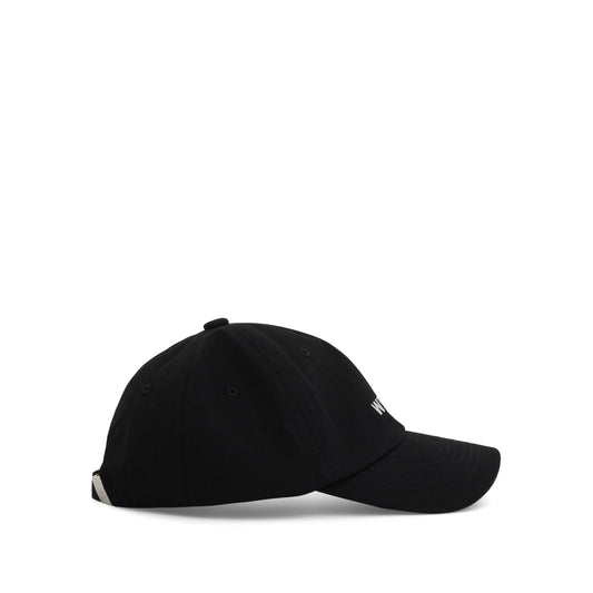 Small Logo Washed Cap in Black