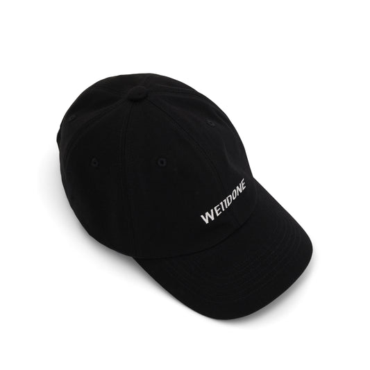 Small Logo Washed Cap in Black