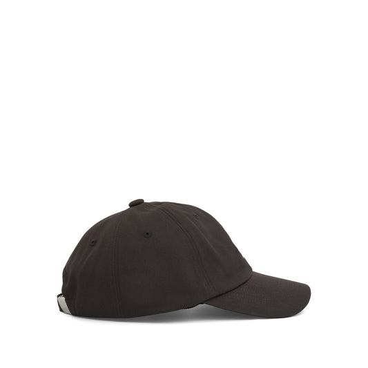 Small Logo Washed Cap in Charcoal