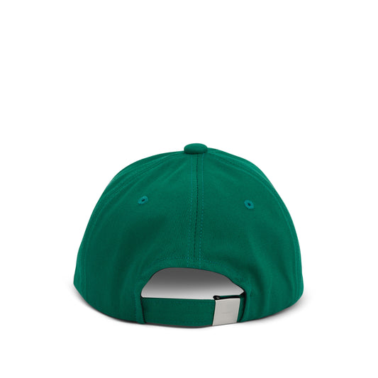 Small Logo Washed Cap in Green